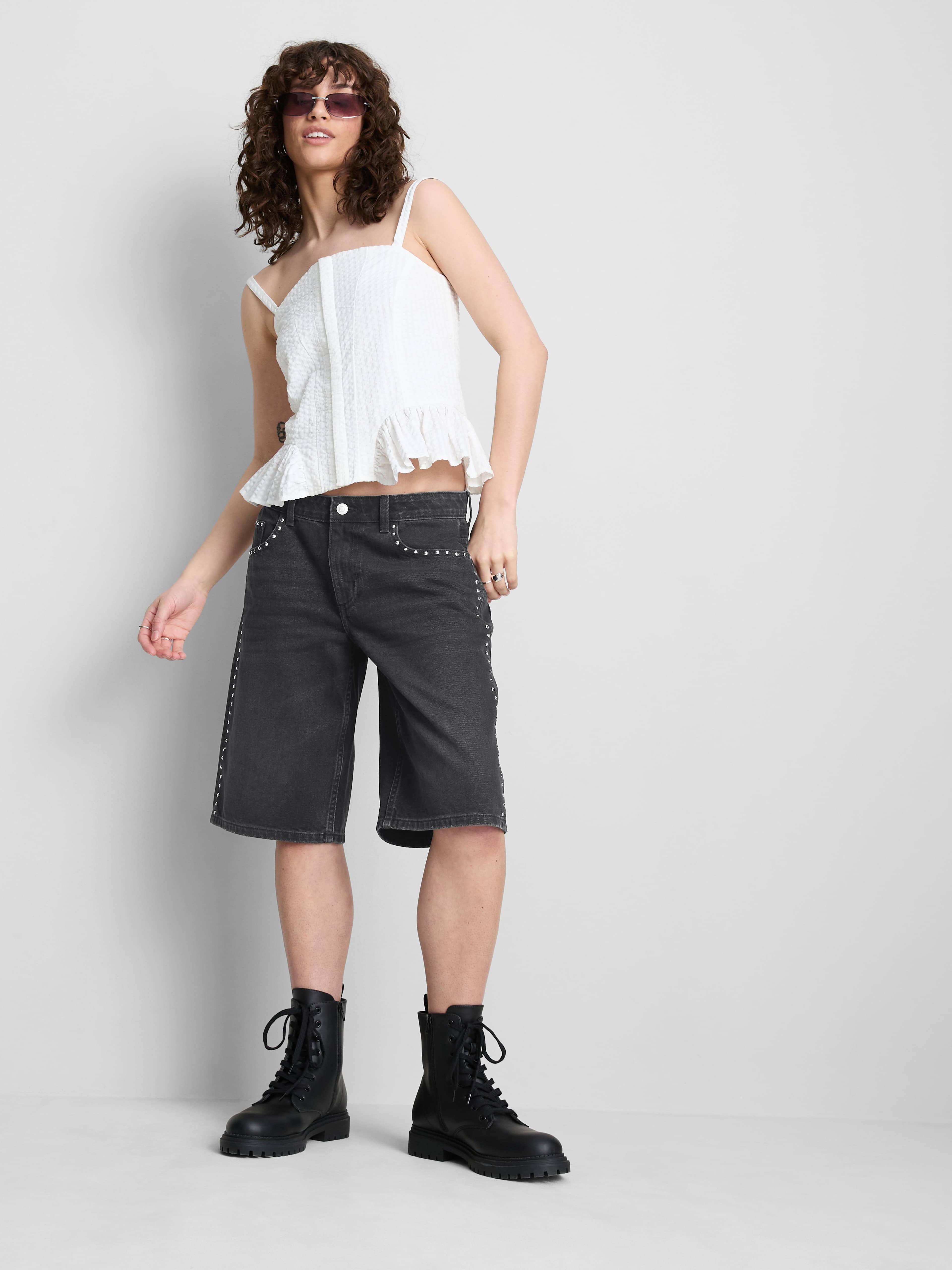 short en denim