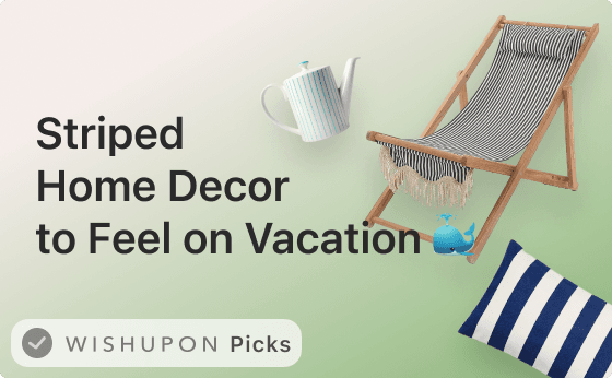 🐳🤍 Striped home decor to feel on vacation: Eye-catching and timeless