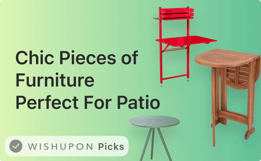 Chic Pieces of Furniture That Are Perfect For Small Patio 🤎