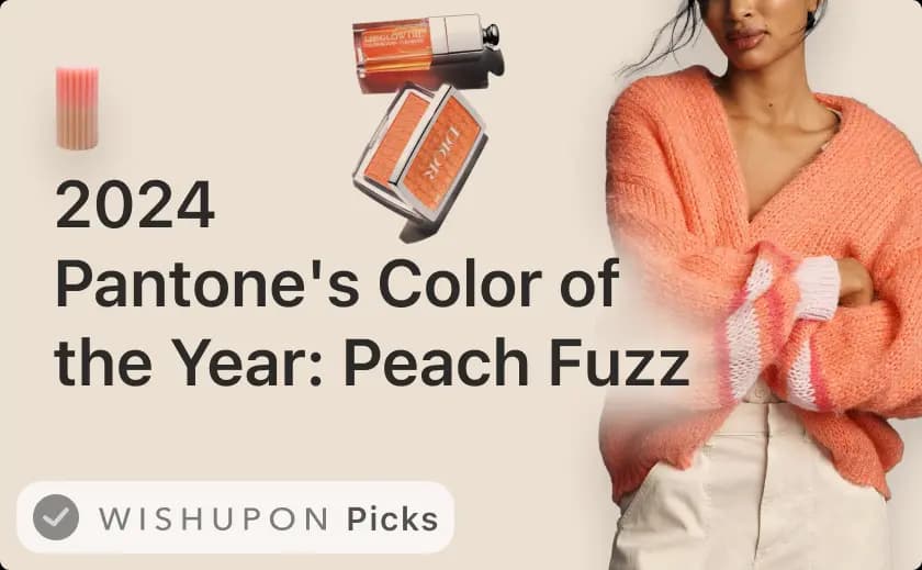 Pantone 2024 Color of the Year - Peach Fuzz