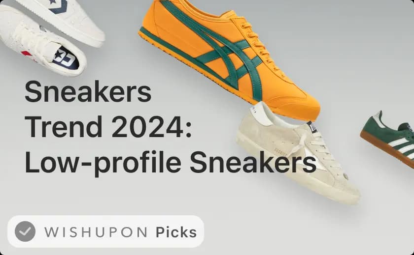 Sneakers Trend 2024: Low-profile sneakers