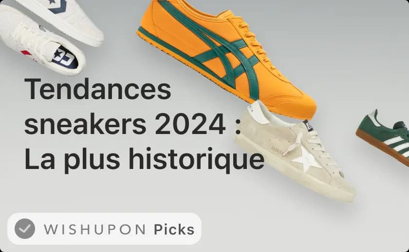 Tendances sneakers 2024 : Des baskets de la plus historique