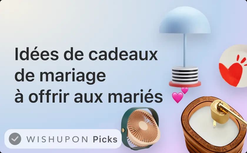 Idées de cadeaux de mariage à offrir aux mariés