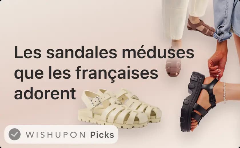 Les sandales méduses que les françaises adorent