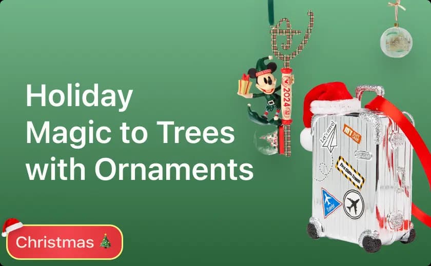 Add a touch of holiday magic to your Christmas tree with ornaments