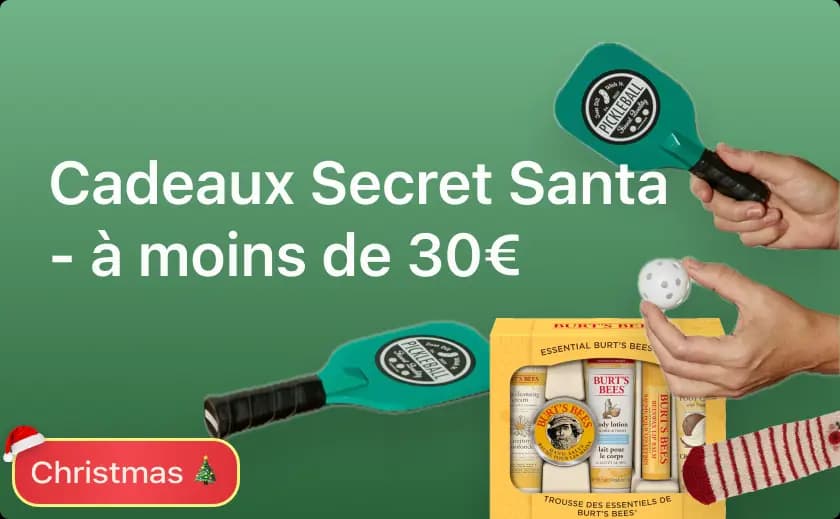 Cadeaux Secret Santa - à moins de 30€