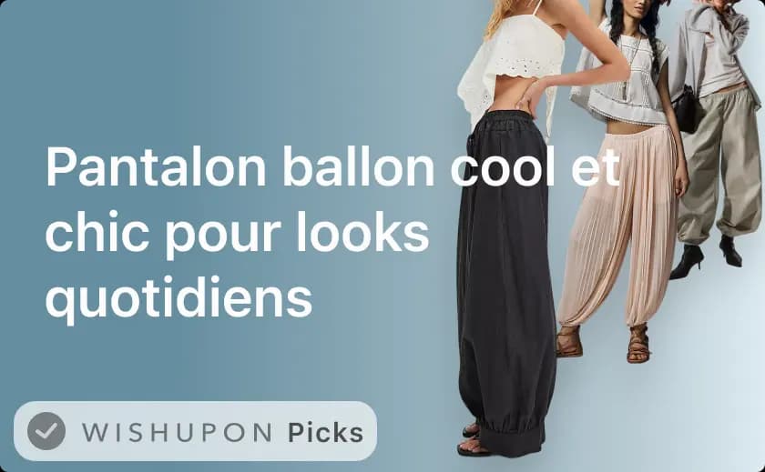 Pantalon ballon cool et chic pour looks quotidiens