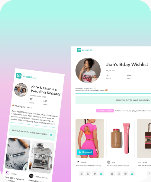 Digital wishlist and wedding registry platform