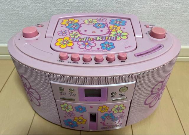 Hello Kitty CD Radio Cassette Player Operation Confirmed from Japan