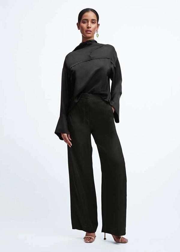 Straight High-Waist Trousers - Black - & Other Stories NL