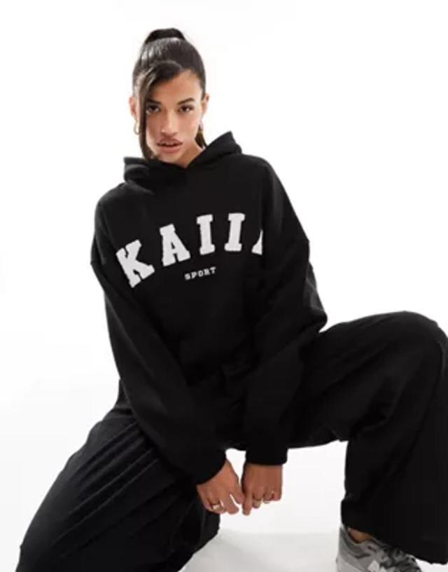 Kaiia sport oversized hoodie in black | ASOS