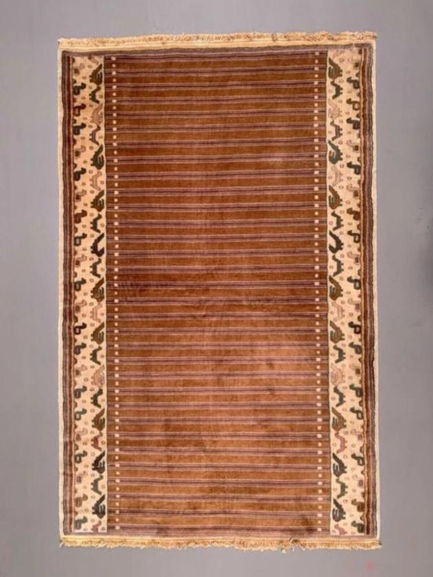 Fine Vintage Pakistani Rug, 200x125 Cm Turkoman Bokhara Beige Medium | Vinterior