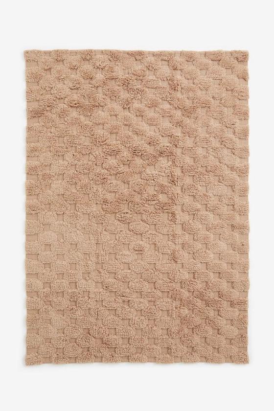 Tufted-pattern wool-blend rug - Beige - Home All | H&M GB