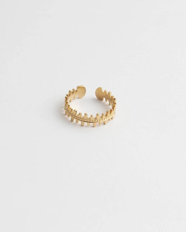 'Amira' ring gold - stainless steel (verstelbaar)