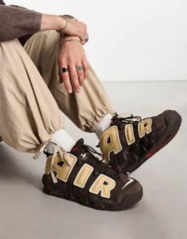 Nike Air Uptempo '96 trainers in brown and beige | ASOS