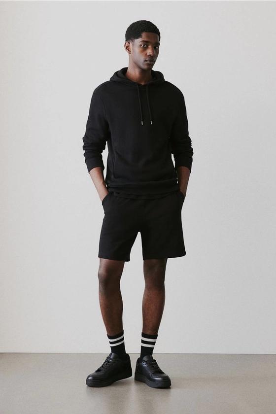 Regular Fit Sweatshorts - Black - Men | H&M US