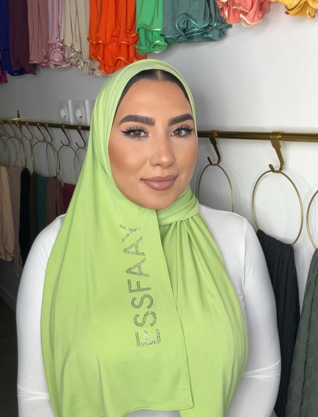 The Premium Hijab Jersey vert pomme