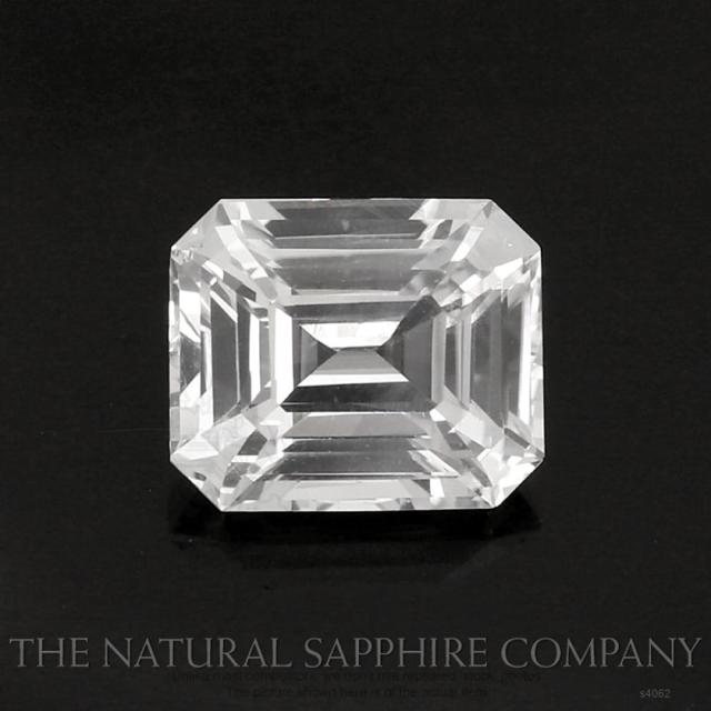 White Sapphire - Emerald Cut 4.04 Ct. #S4062