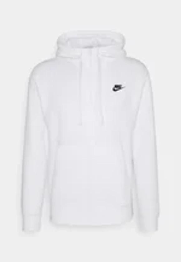 Nike Sportswear CLUB HOODIE - Sweat zippé - white/black/blanc - ZALANDO.FR