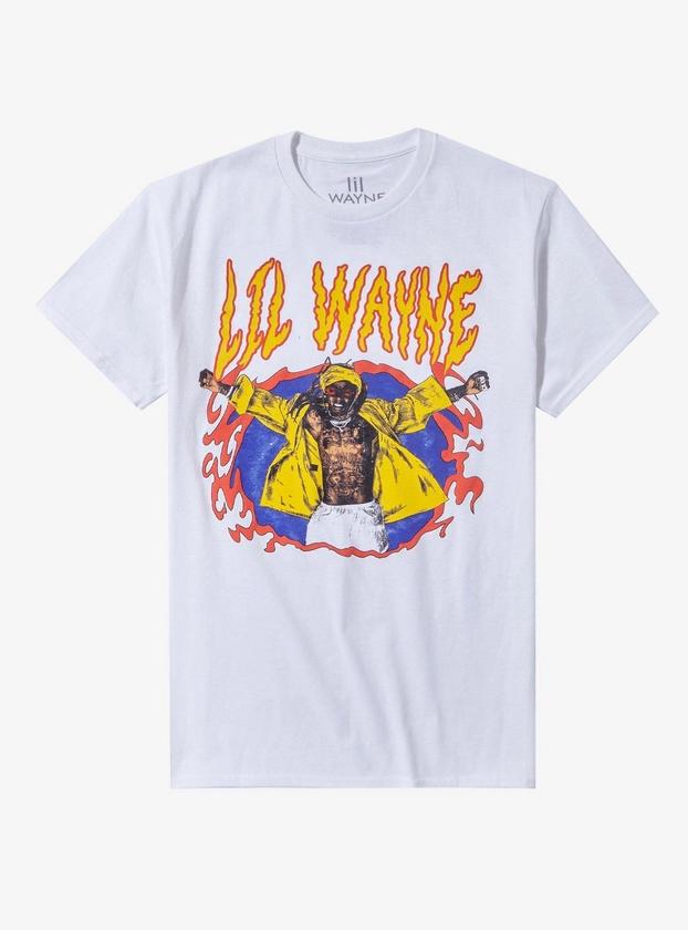 Lil Wayne Yellow Jacket Portrait Boyfriend Fit Girls T-Shirt