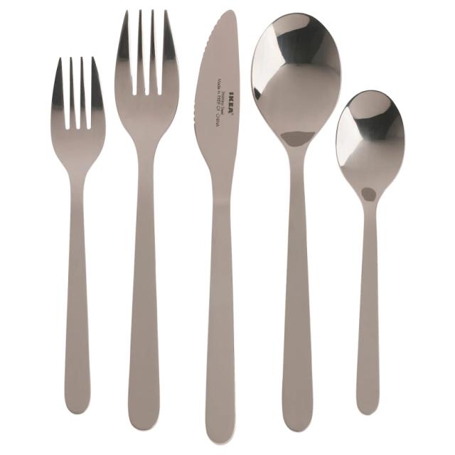 FÖRNUFT 20-piece cutlery set - stainless steel