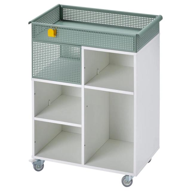 ÖVNING utility cart, white/gray-green, 211/4x13" - IKEA