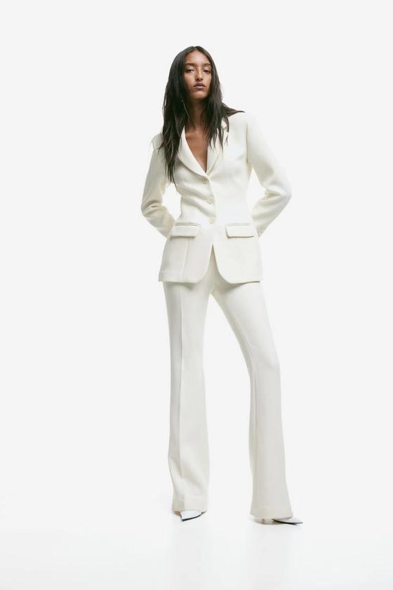 Twill blazer - White - Ladies | H&M GB